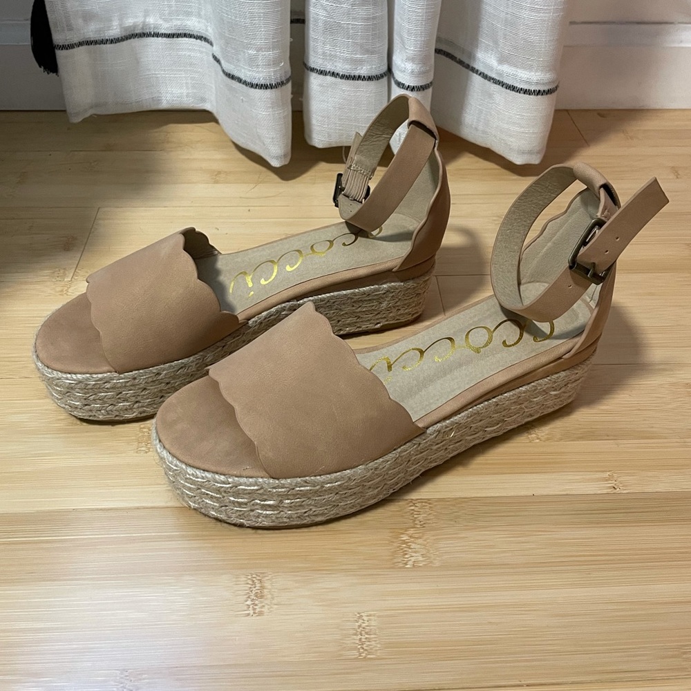 Cocci espadrille sandals in Nude -size 9